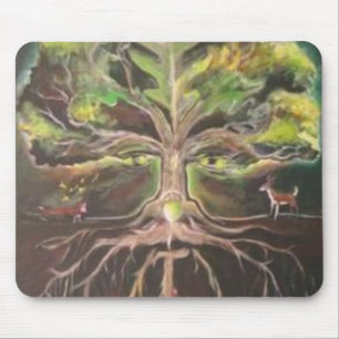 Greenman-tree of life Mousepad - Customized