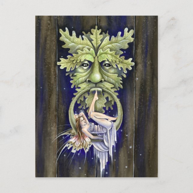 Greenman's Door Postcard (Front)