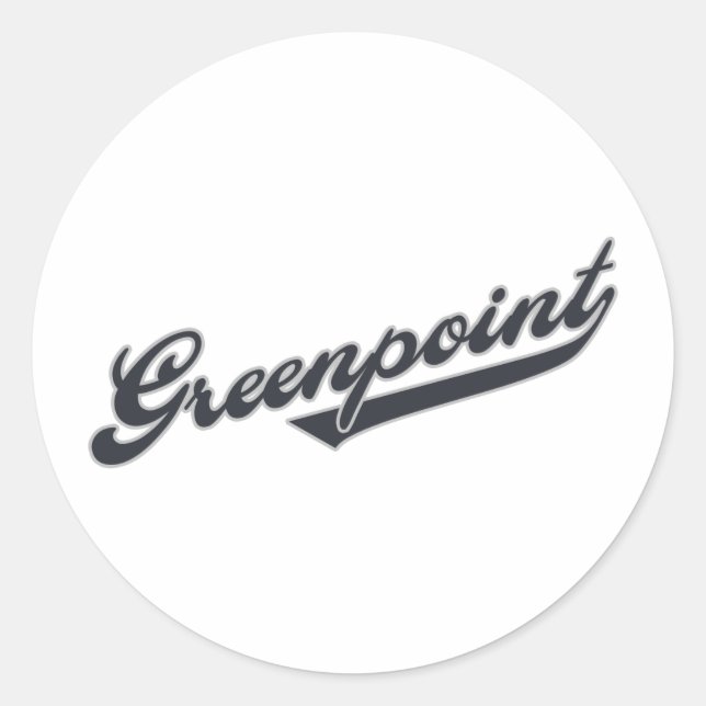 Greenpoint Classic Round Sticker (Front)
