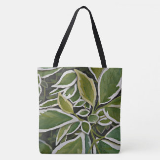 Greens and White—Dogwood Trees TOTE Bag