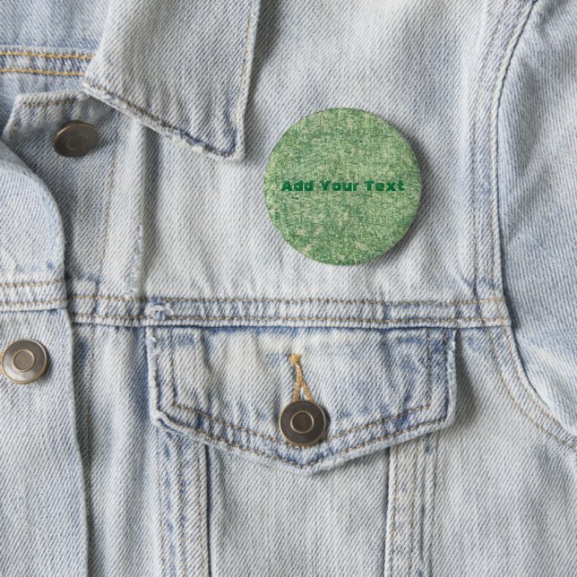 Greens Textured by Shirley Taylor 2 Inch Round Button (In Situ)