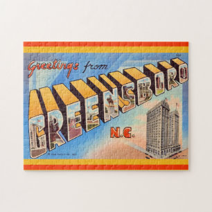Greensboro NC Greetings 11x14 Jigsaw Puzzle