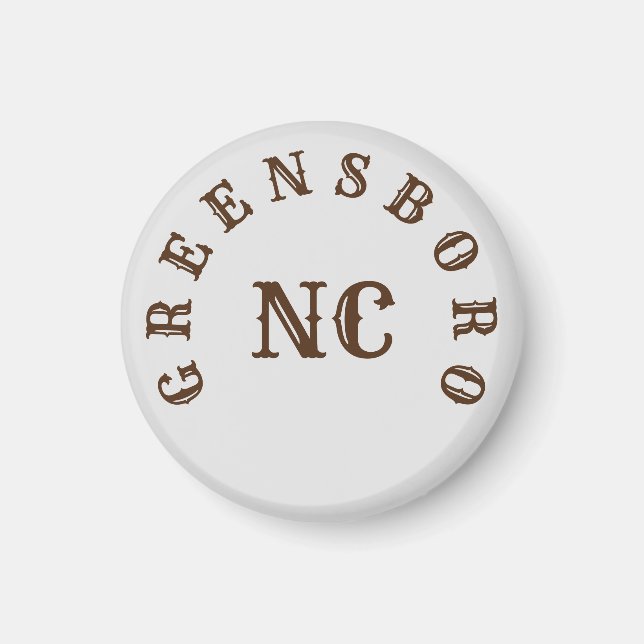 Greensboro, North Carolina Magnet (Front)