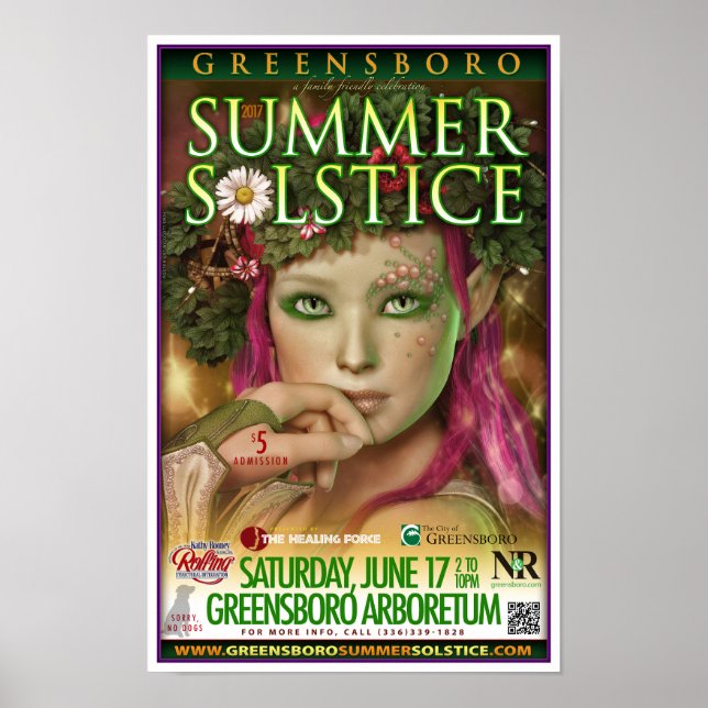 Greensboro Summer Solstice 2017 Souvenir Poster (Front)