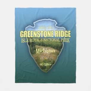 Greenstone Ridge Trail (arrowhead) Fleece Blanket