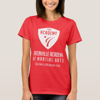Greenville Academy White Shield Logo T-Shirt
