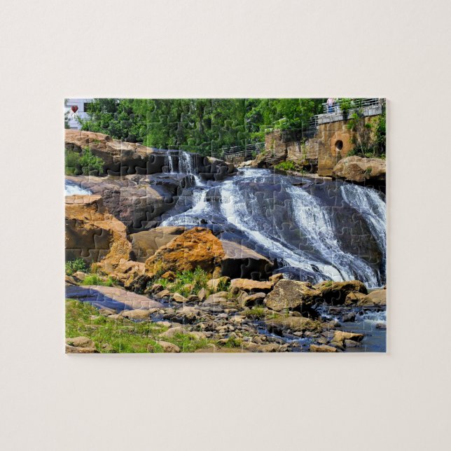 Greenville Falls South Carolina Jigsaw Puzzle (Horizontal)