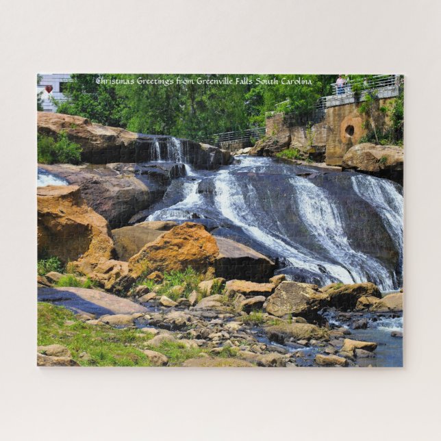 Greenville Falls South Carolina Jigsaw Puzzle (Horizontal)