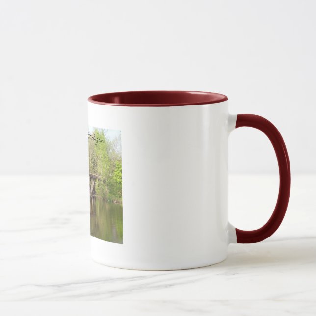 Greenville, Michigan Old Train Trestle Mugs (Droite)