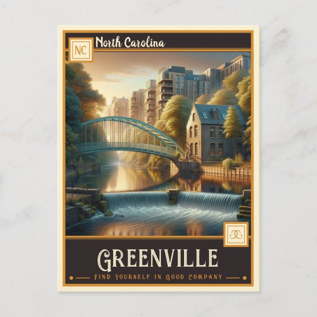 Greenville, North Carolina | Vintage Postcard (Front)