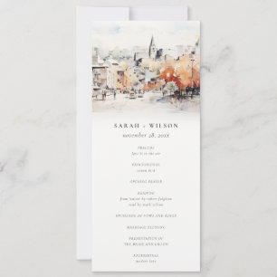 Greenville South Carolina Scape Wedding Program