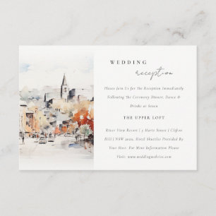 Greenville South Carolina Scape Wedding Reception Enclosure Card
