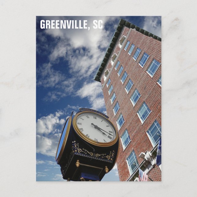 Greenville South Carolina Travel Photo Postcard (Front)