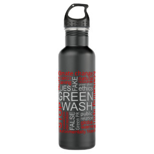 Greenwash Fake Lies Deception 710 Ml Water Bottle