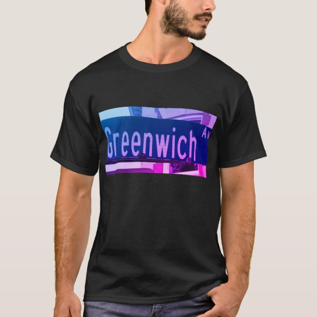 Greenwich Ave, Greenwich, CT T-Shirt (Front)