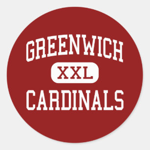 Greenwich - Cardinals - High - Greenwich Classic Round Sticker