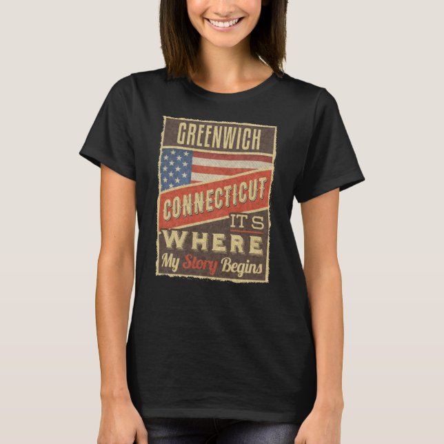 Greenwich Connecticut T-Shirt (Front)