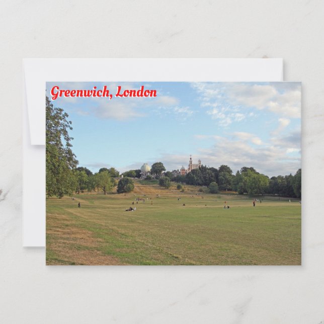 Greenwich Park, London card (Front)