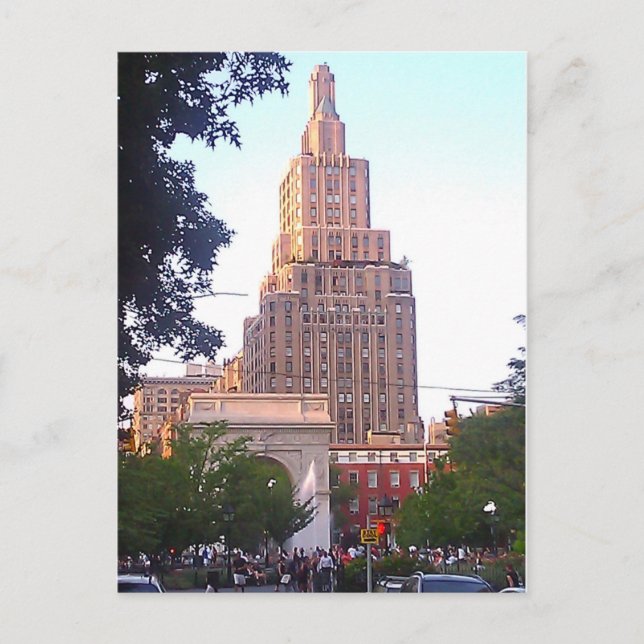 Greenwich Village, arche, carte postale (Devant)
