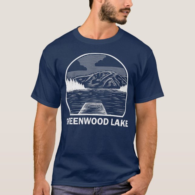 GREENWOOD LAKE NEW JERSEY Funny Fishing Camping T-Shirt (Front)