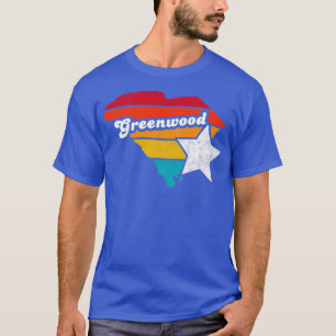 Greenwood South olina Vintage Distressed Souvenir T-Shirt