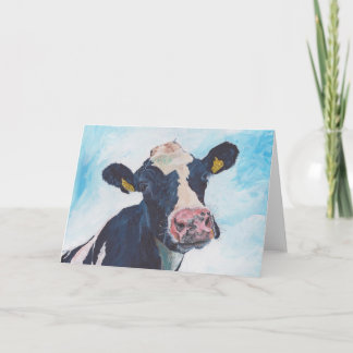 Greeting Card - 0254 Irish Friesian Cow