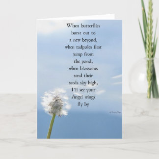 Greeting Card Bereavement verse