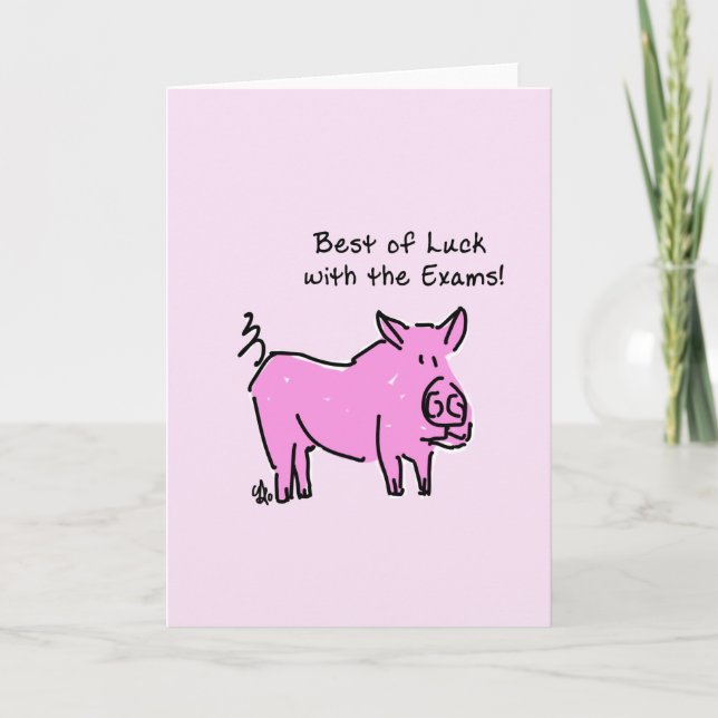 Greeting Card - Best of Luck with the Exams! (Front)