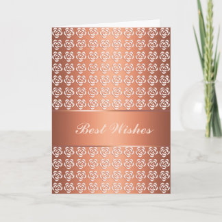 Greeting card. Best Wishes. Text. Card