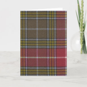 Greeting Card Buchanan Old Weathered Tartan