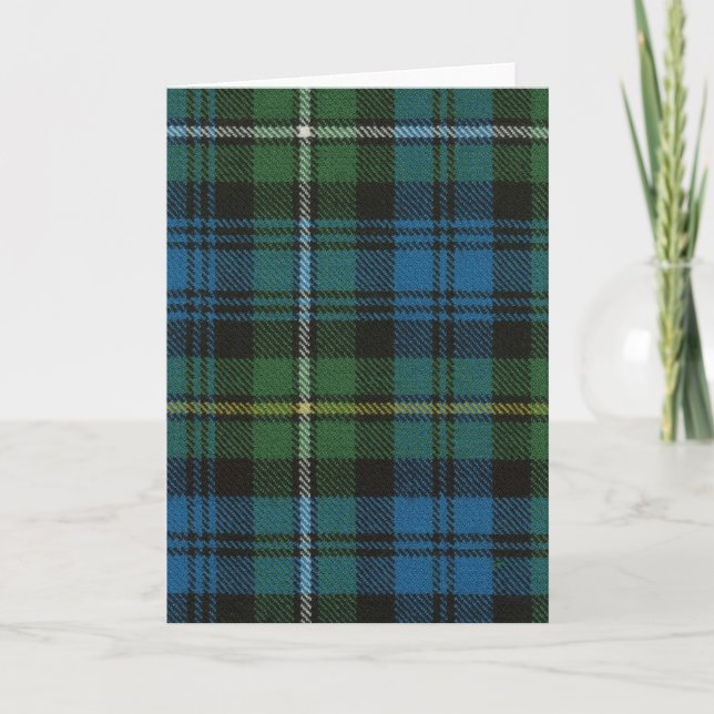 Greeting Card Campbell of Argyll Ancient Tartan (Front)