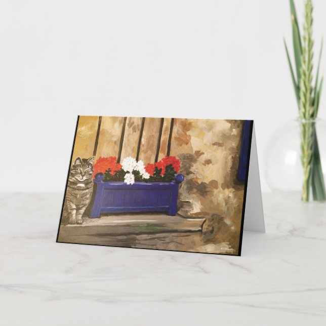 Greeting card (cat) (Front)