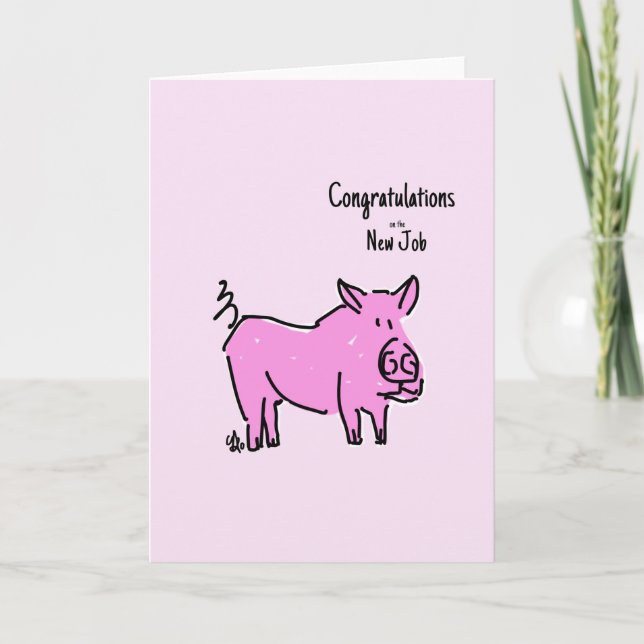 Greeting card - Congratulations on the new job (Front)