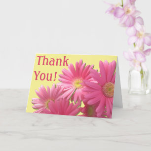 Greeting Card - Dark Pink Gerbera Daisies
