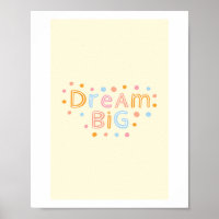 greeting card, dream big, cute thank you card