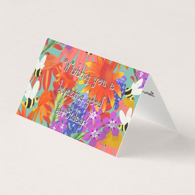 Greeting Card_Editable_BuzzAmongBlooms (Front)