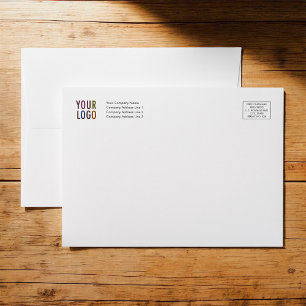 Greeting Card Envelope A7 Logo Address Indicia