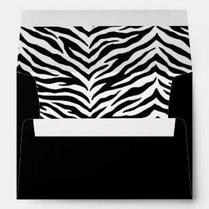 Greeting Card Envelope Zebra Print