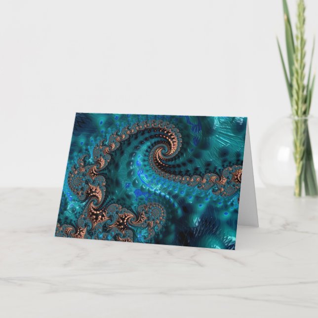 Greeting Card - F1203 "Moonlight Corals" 3 (Front)