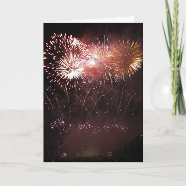 Greeting card : fireworks display (Front)