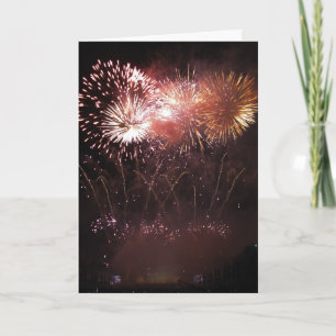 Greeting card : fireworks display
