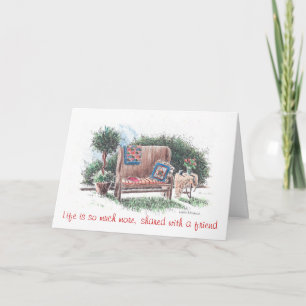 greeting card for best friends. thank you