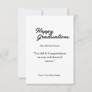 Greeting Card for Graduation 