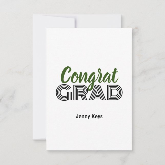 greeting card for graduation (Front)