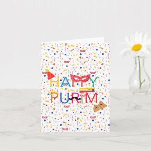 Greeting card for Purim 