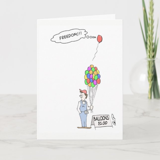 Greeting Card: Freedom! Card (Front)