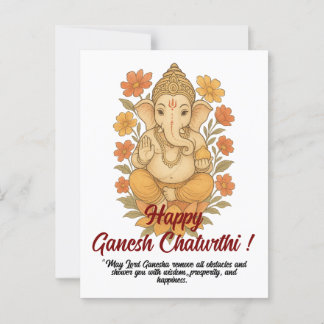 Greeting Card Ganesh Chaturthi