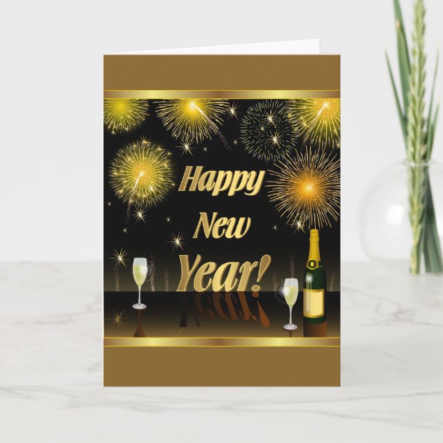 Greeting Card Happy New Year (Front)