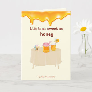Greeting card honey