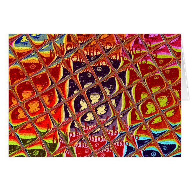 Greeting Card Horizontal Template (Front Horizontal)